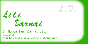 lili darnai business card